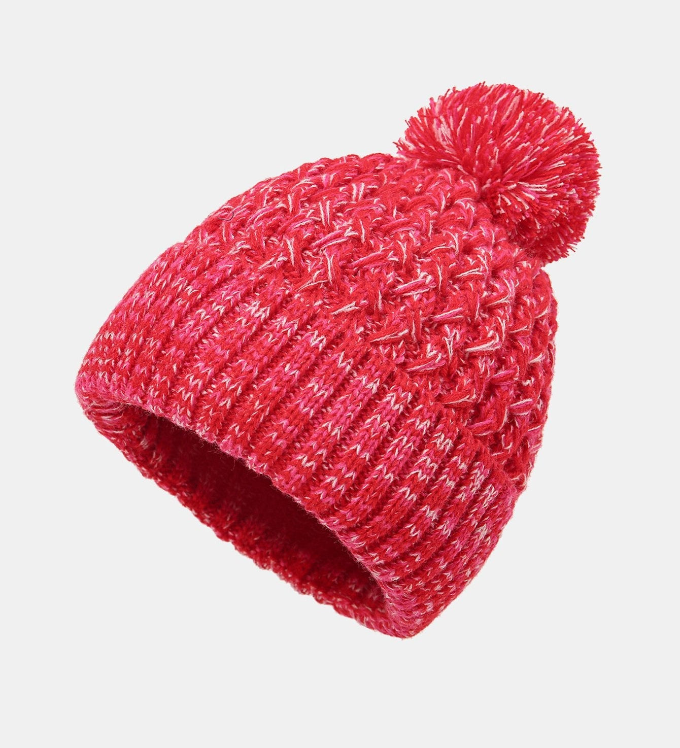 Pom Pom Jacquard Knit Beanie