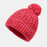 Pom Pom Jacquard Knit Beanie