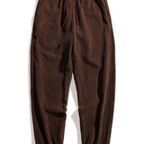 Drawstring Corduroy Joggers