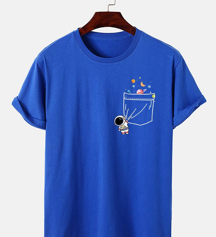 Astronaut Galaxy Pocket Graphic Tee