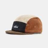 Color Block Corduroy Baseball Cap with Slogan Design