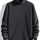 Long Sleeve Fleece Mock Neck Tee