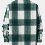 Plaid Flannel Overshirt with Double Pockets