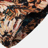 Floral Jacquard Cuban Shirt with Artistic Print