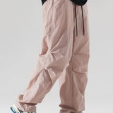 Stretchy Waistband Parachute Trousers