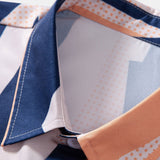 Geometric Pattern Button-Up Shirt