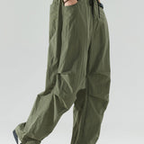 Stretchy Waistband Parachute Trousers
