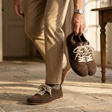 Lucien | Baskets effet daim pour homme