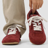 Lucien | Baskets effet daim pour homme